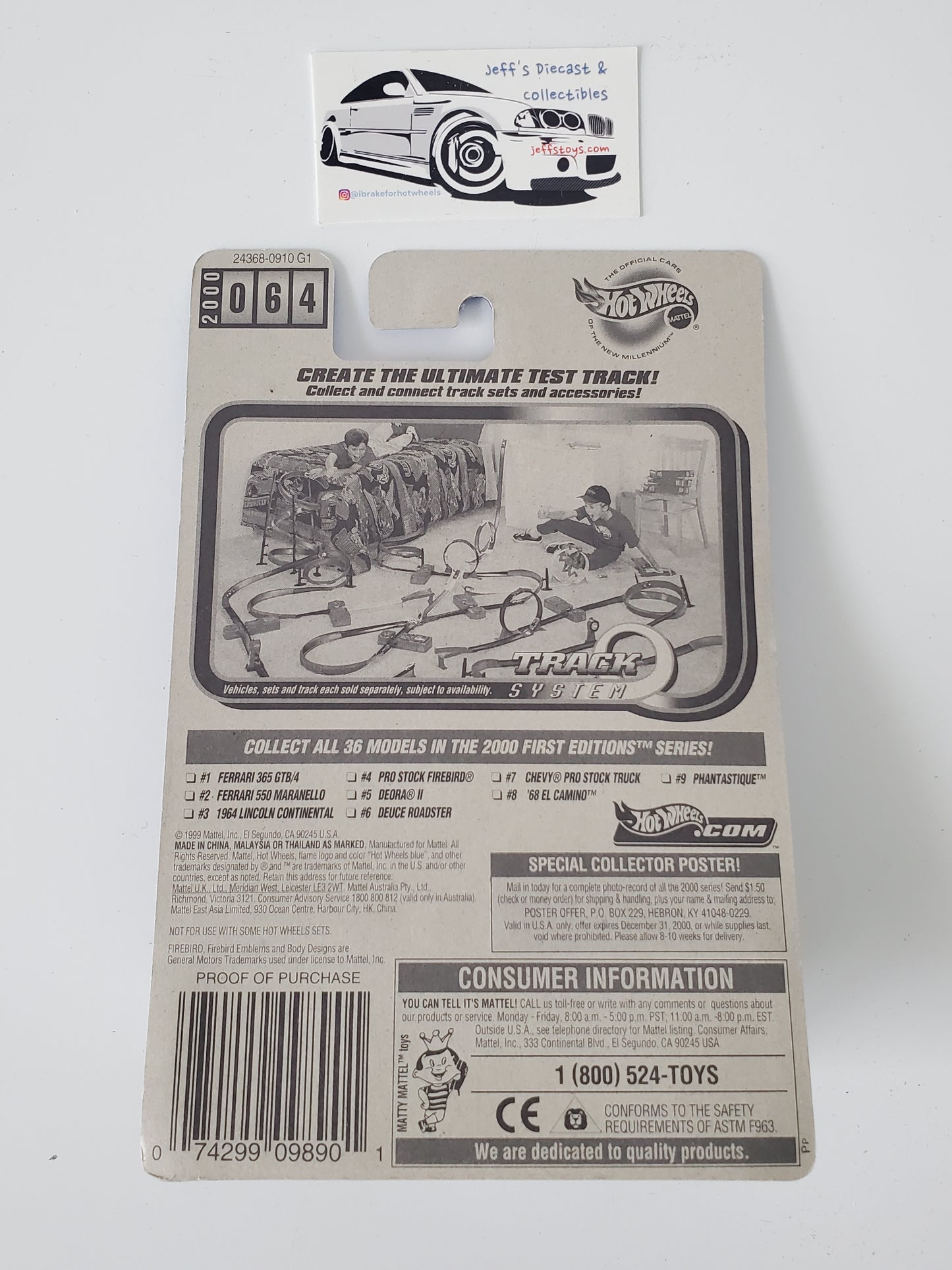 2000 Hot Wheels Pro Stock Firebird #64 Black