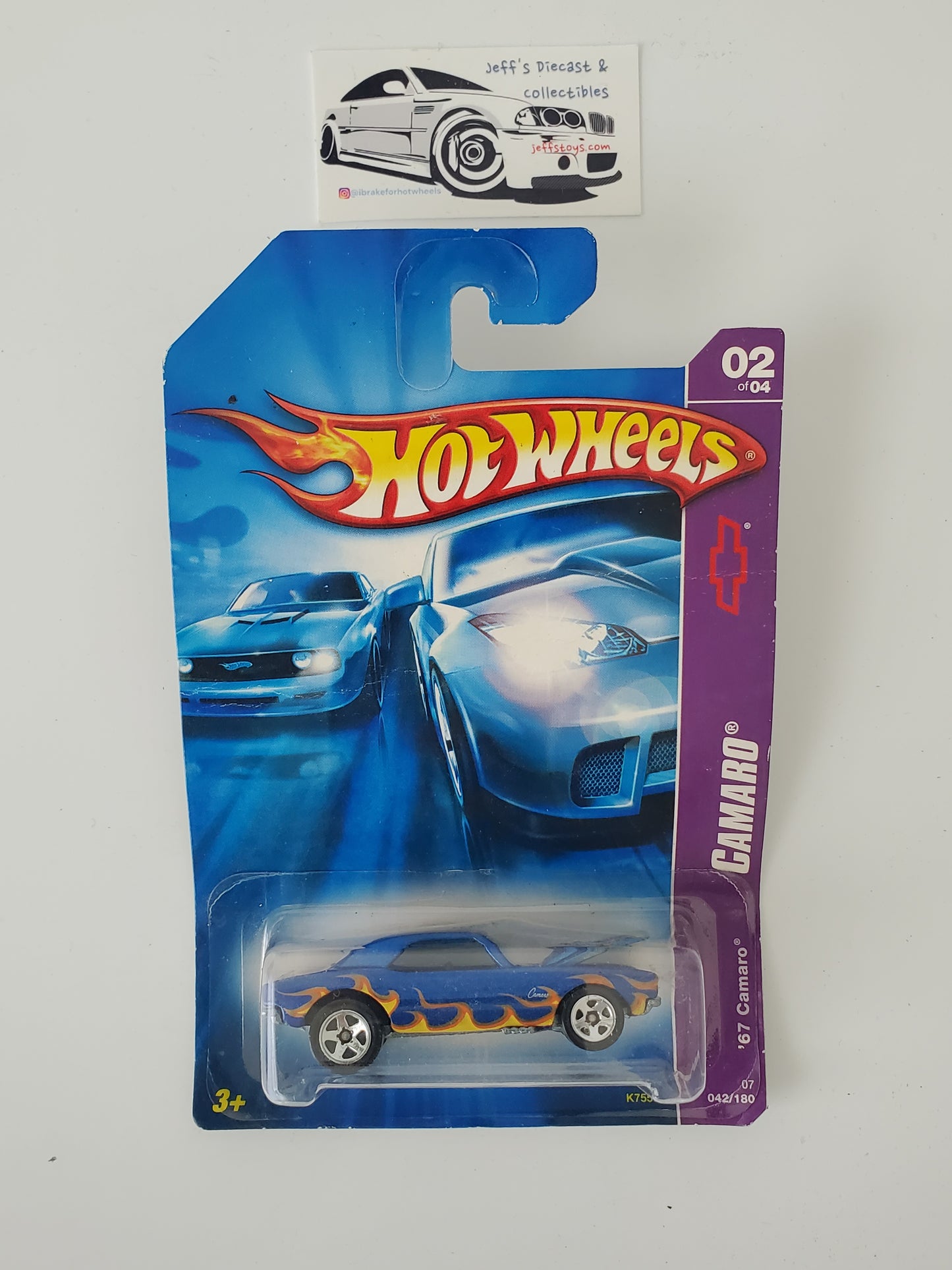 2007 Hot Wheels '67 Camaro #42 - warped card