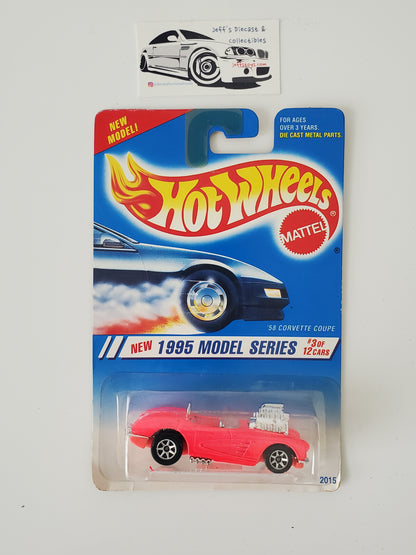 1995 Hot Wheels '58 Corvette Coupe #341 Pink
