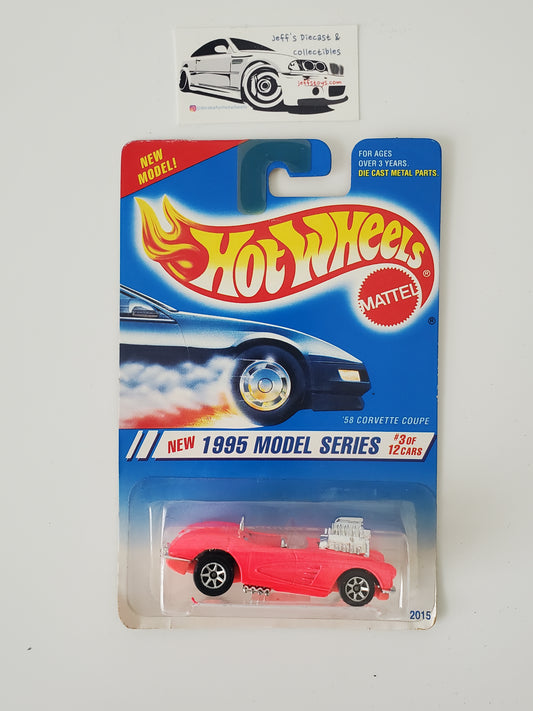 1995 Hot Wheels '58 Corvette Coupe #341 Pink