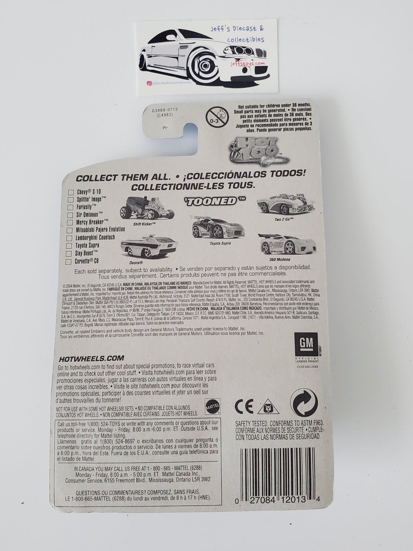 2004 Hot Wheels Tooned 1963 Corvette #93