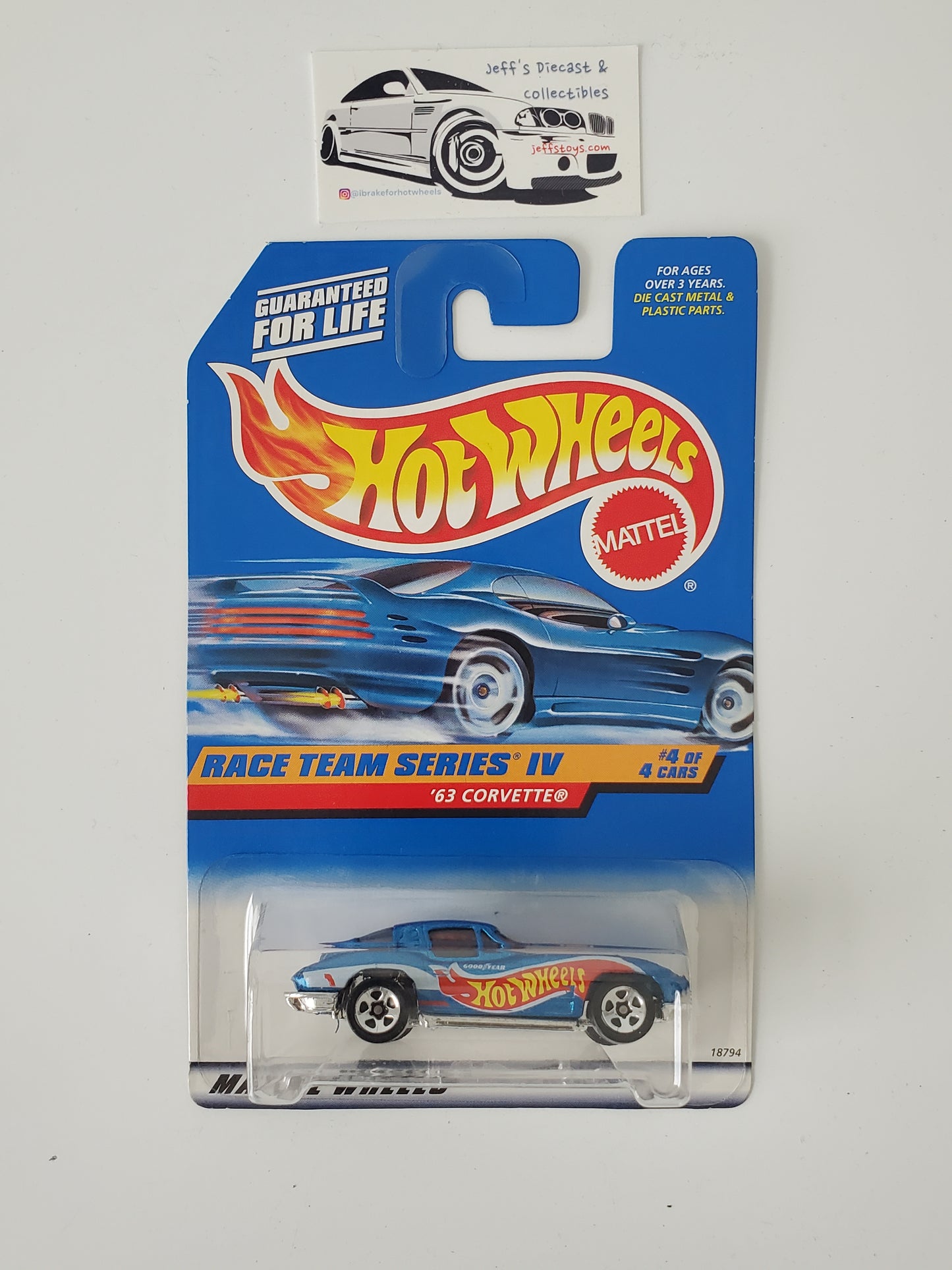 1998 Hot Wheels '63 Corvette #728