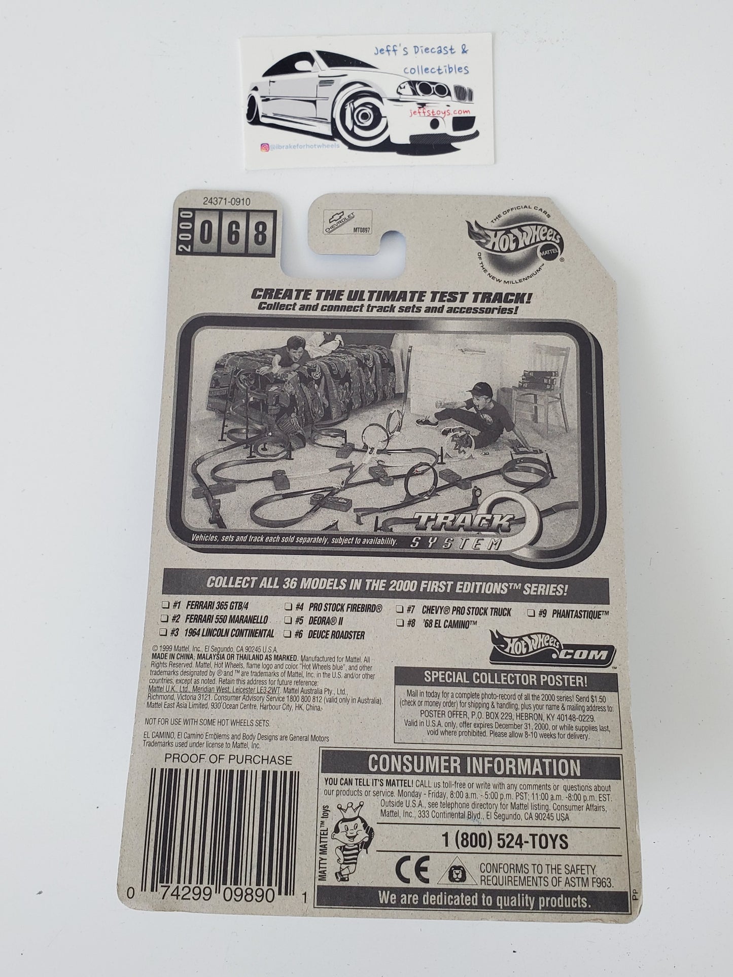 2000 Hot Wheels '68 El Camino #68