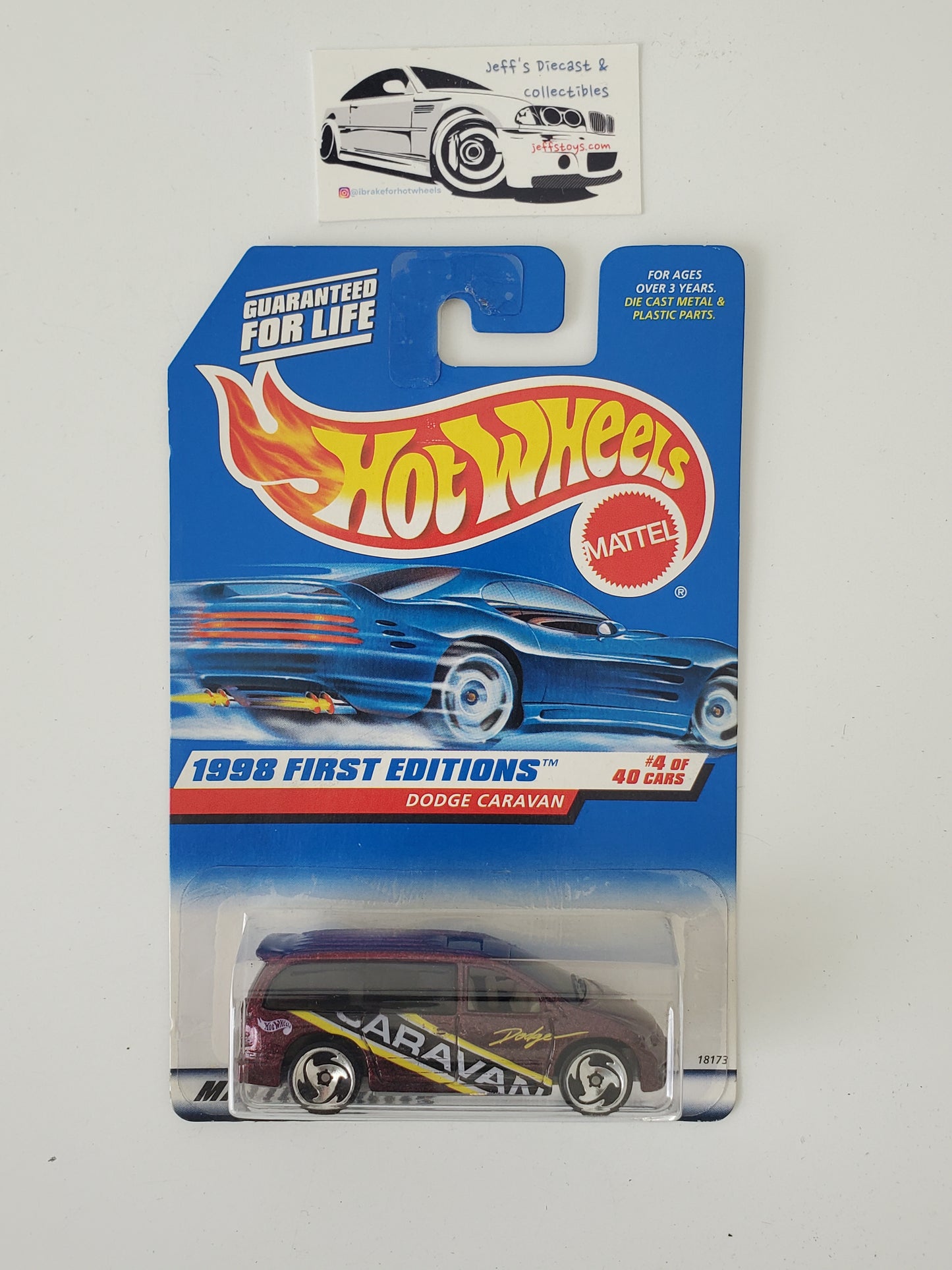 1998 Hot Wheels Dodge Caravan #633 S/B Wheels