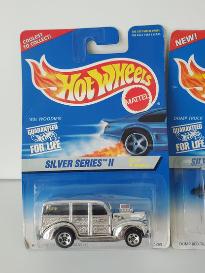 1996 Hot Wheels Silver Series II - Complete Set of 4 Wienermobile, etc