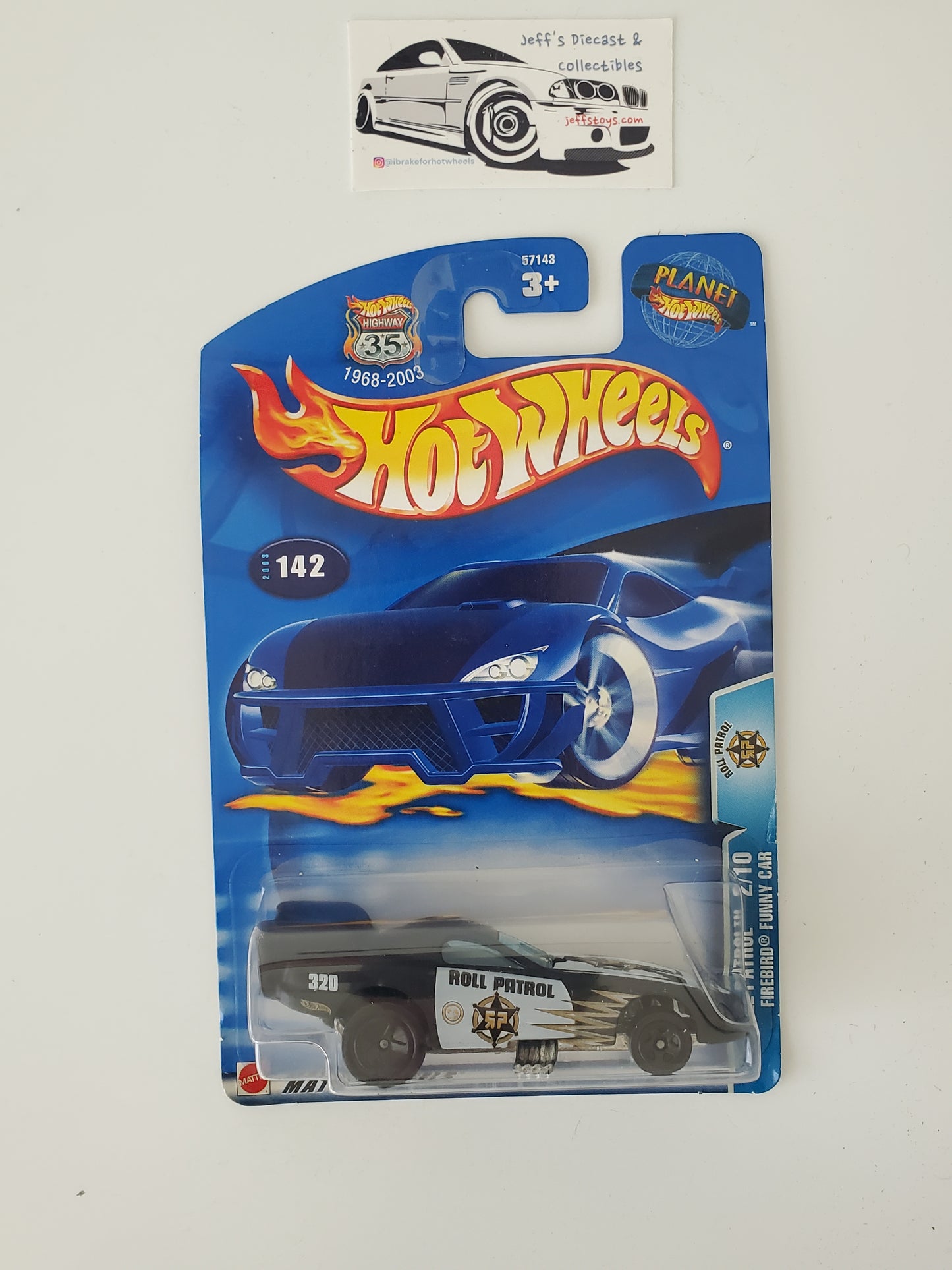 2004 Hot Wheels Roll Patrol Firebird Funny Car #142
