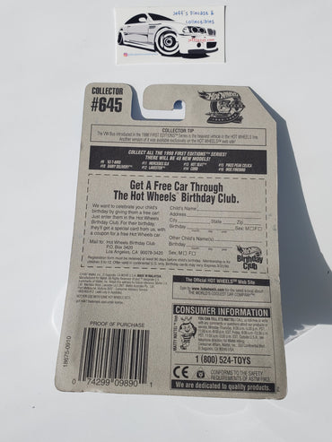 1998 Hot Wheels Dairy Delivery #645