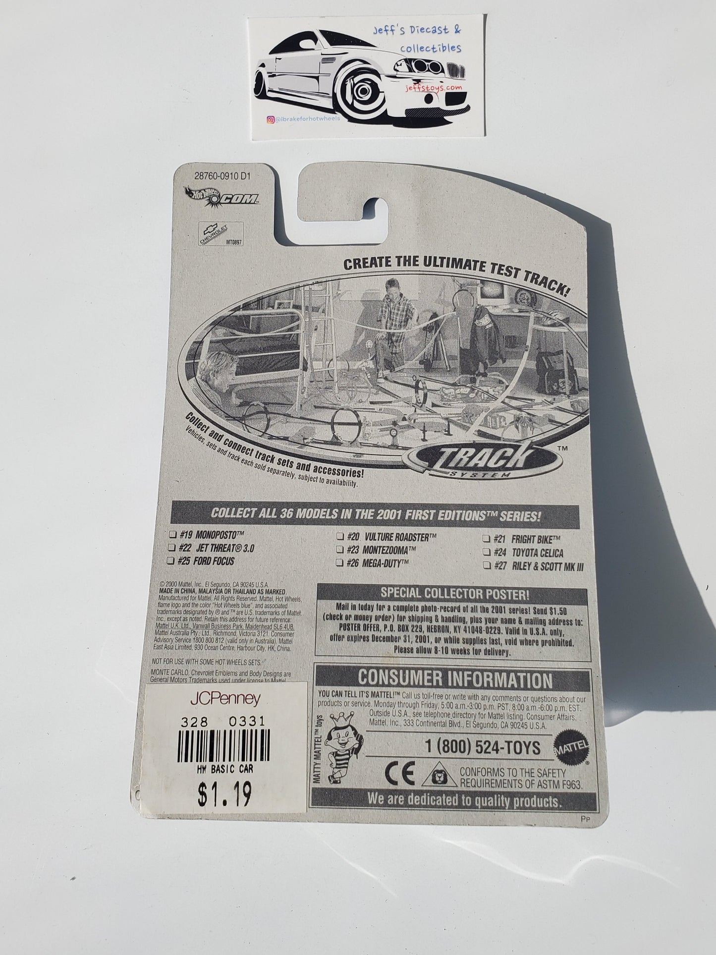 2001 Hot Wheels Montezooma #35 Monte Carlo Low Rider