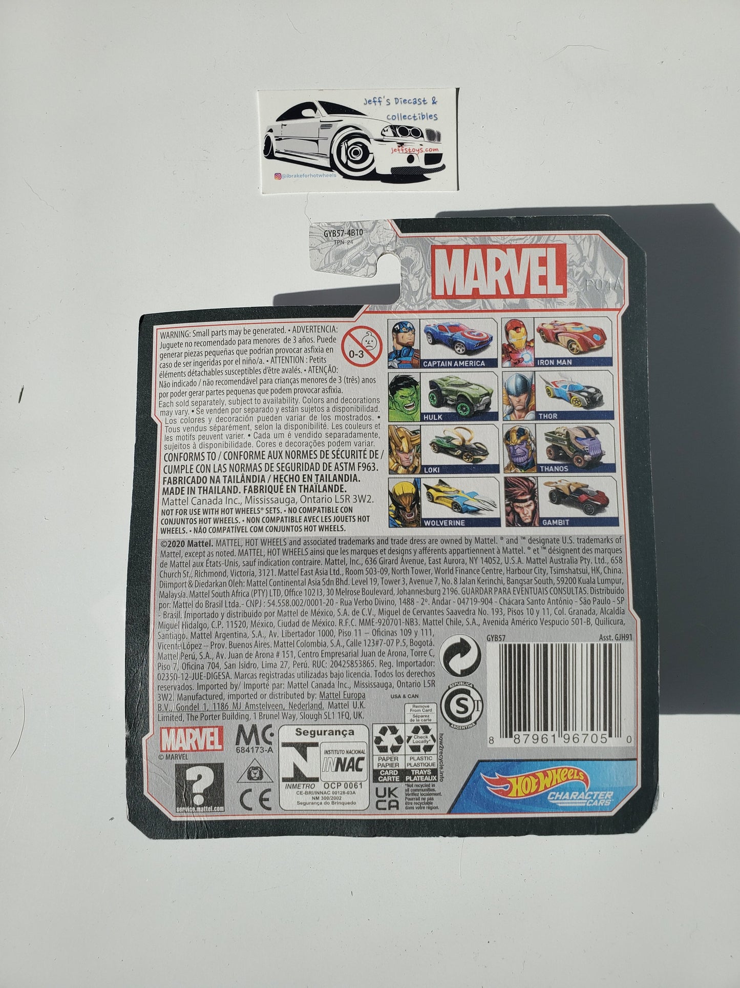 Hot Wheels Character Cars Marvel Thanos