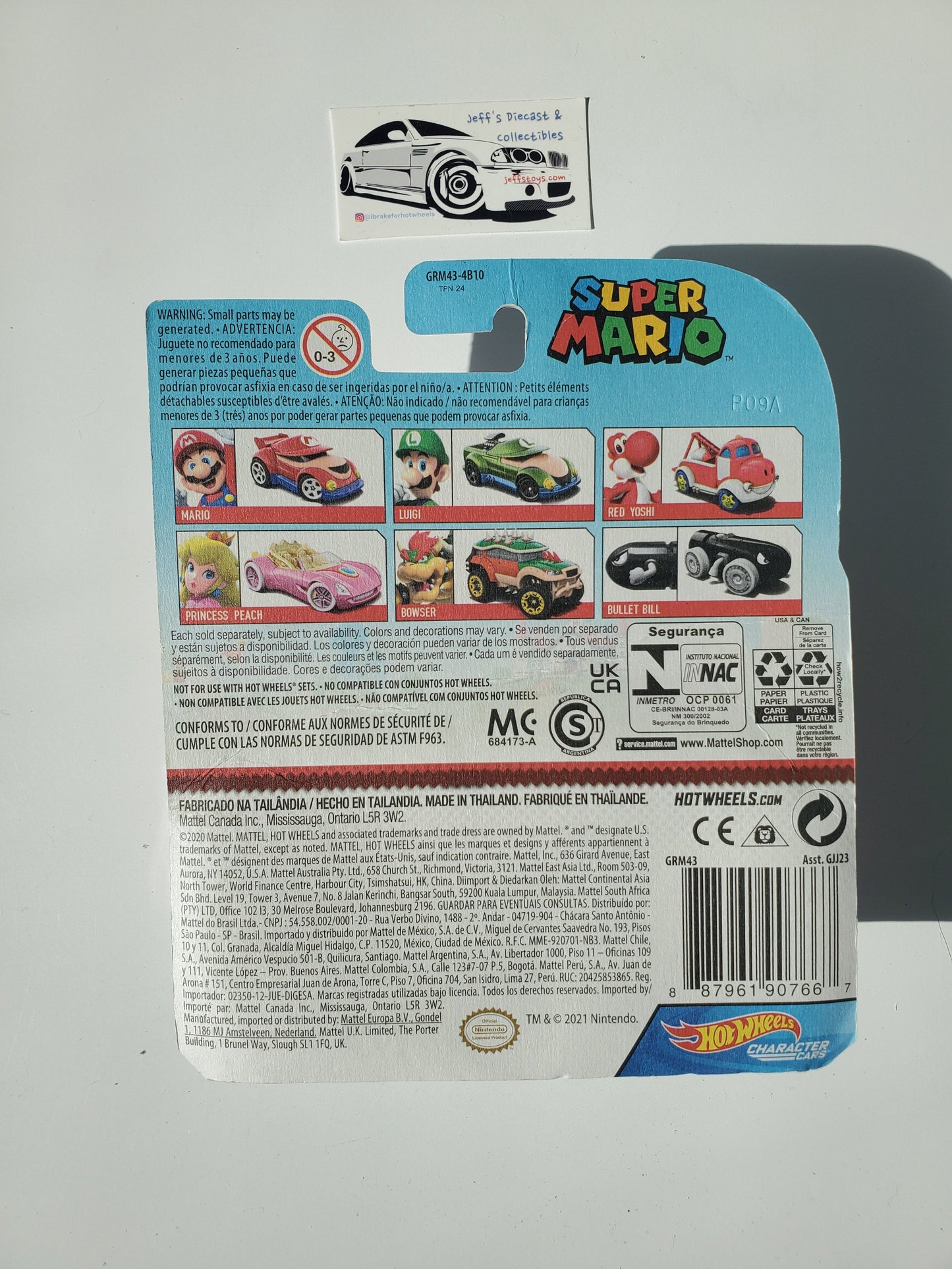 2021 Hot Wheels Character Cars Red Yoshi Tow Truck