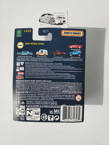 2020 Matchbox Collectors 2004 Honda S2000