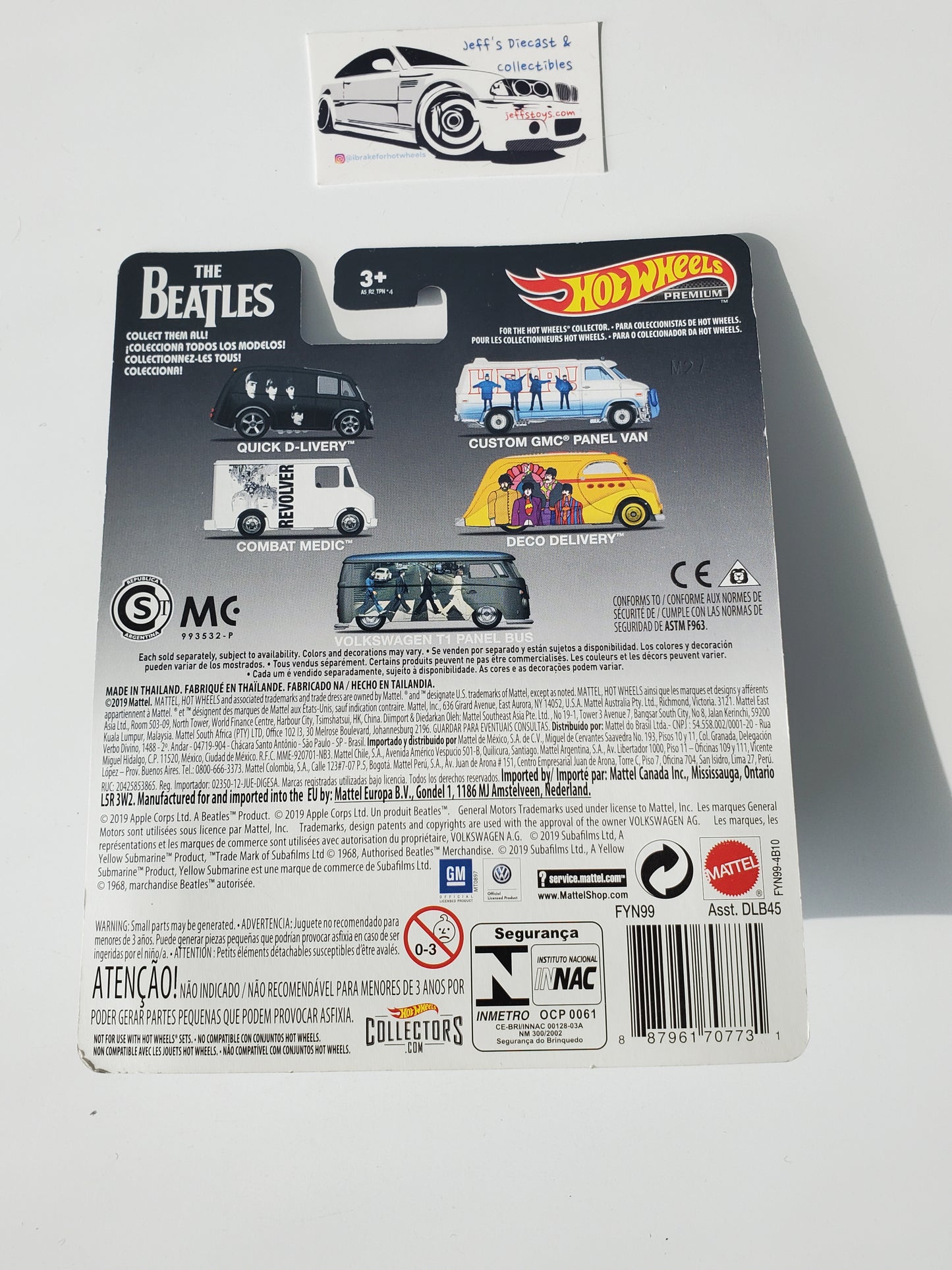 2019 Hot Wheels Premium The Beatles Quick D-livery