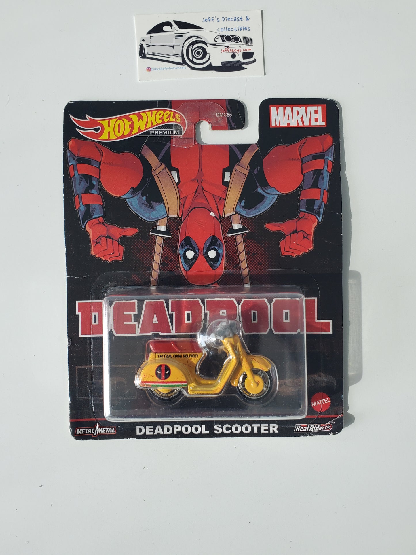 2022 Hot Wheels Premium Deadpool Scooter - Bad Card