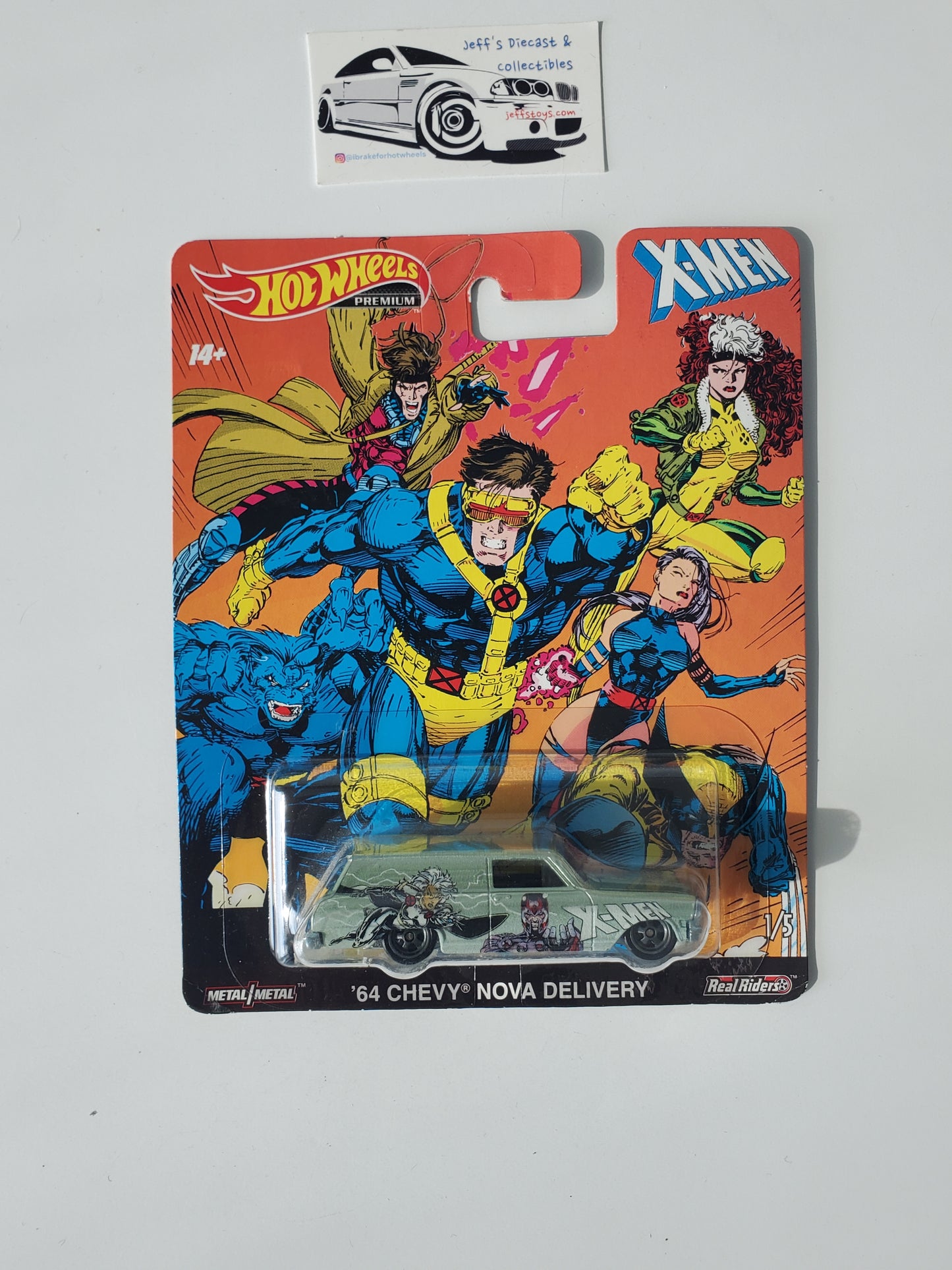 2019 Hot Wheels Premium '64 Chevy Nova Delivery X-Men