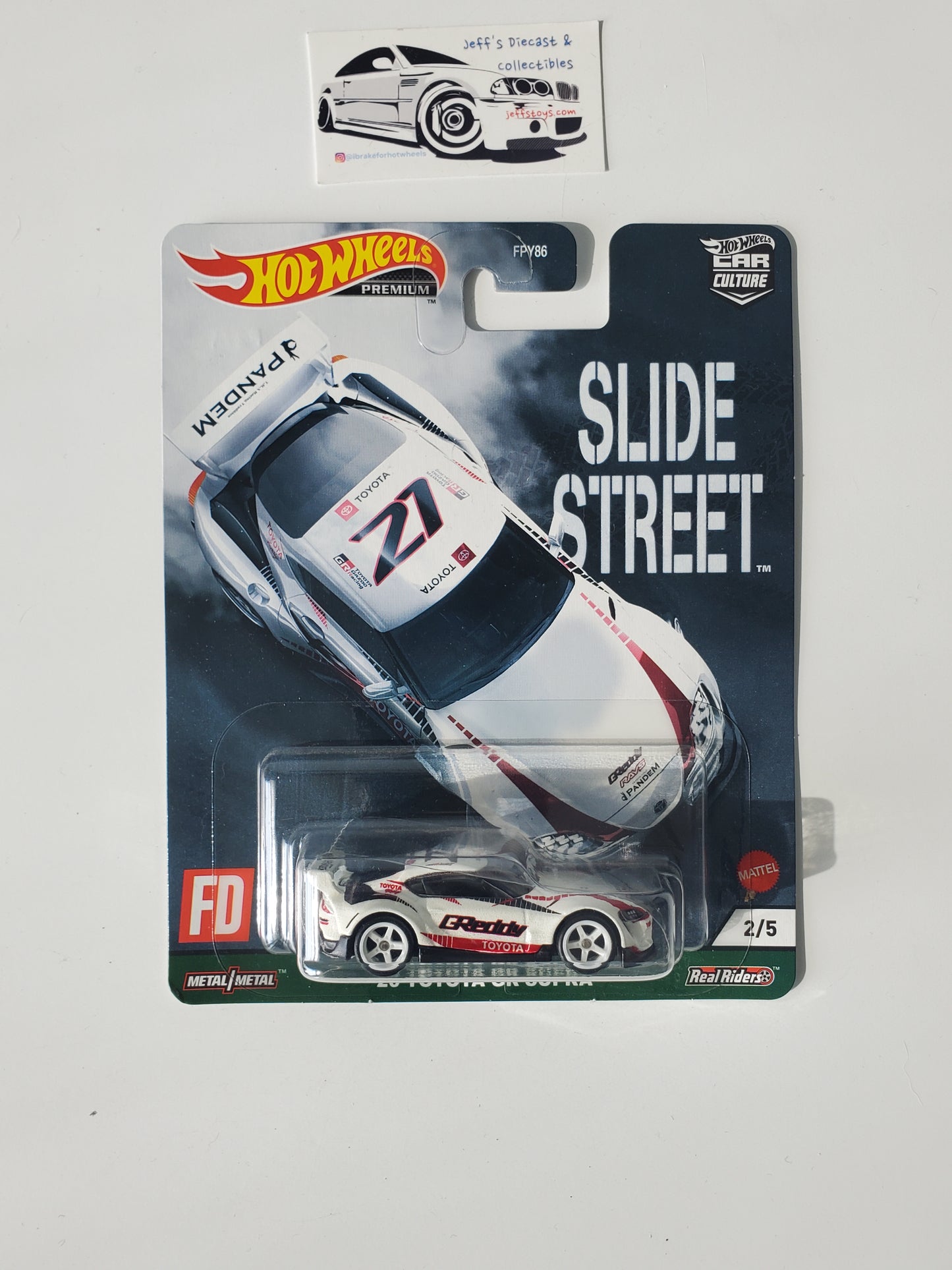 2021 Hot Wheels Premium Slide street '20 Toyota GR Supra