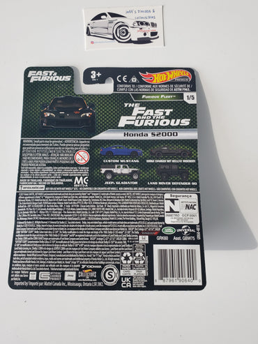 2021 Hot Wheels Premium Fast & Furious Honda S2000 1/5