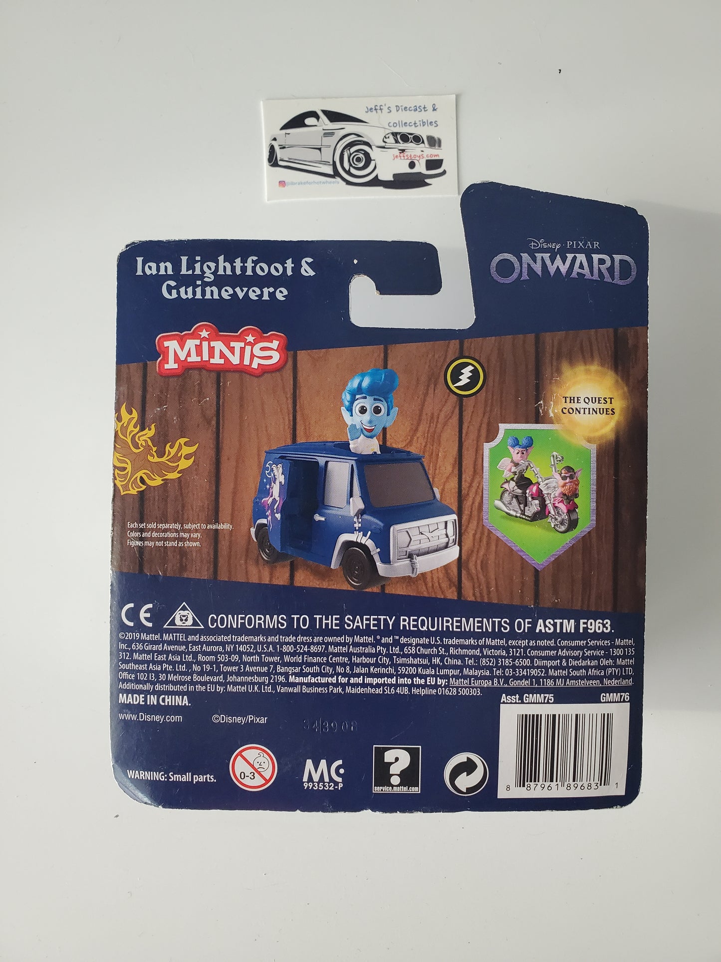 2019 Disney Pixar Onward Ian Lightfoot & Guinevere Minis