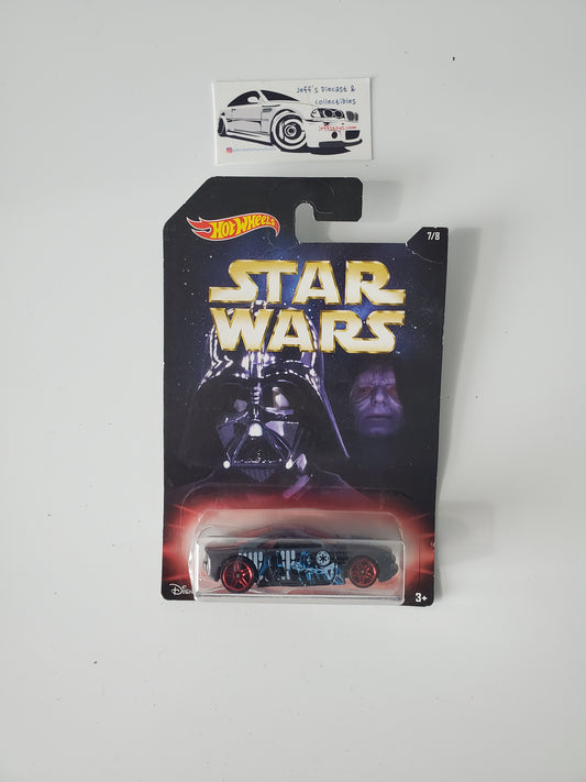 2017 Hot Wheels Star Wars Muscle Tone Darth Vader - poor card