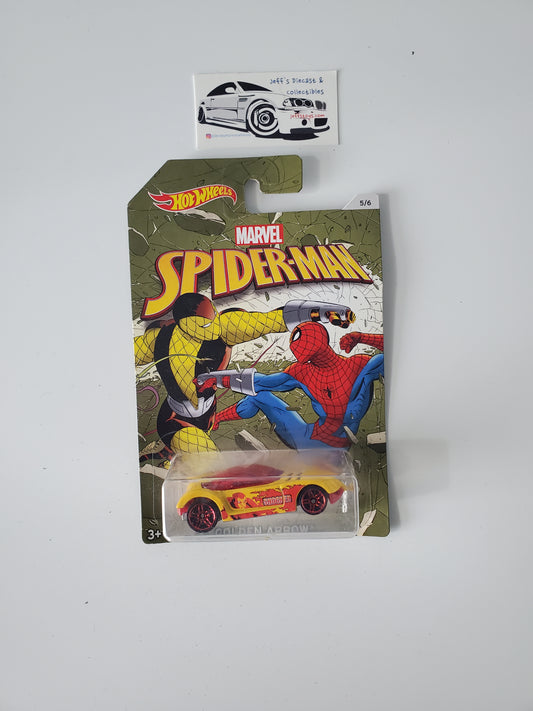 2017 Hot Wheels Spiderman Golden Arrow