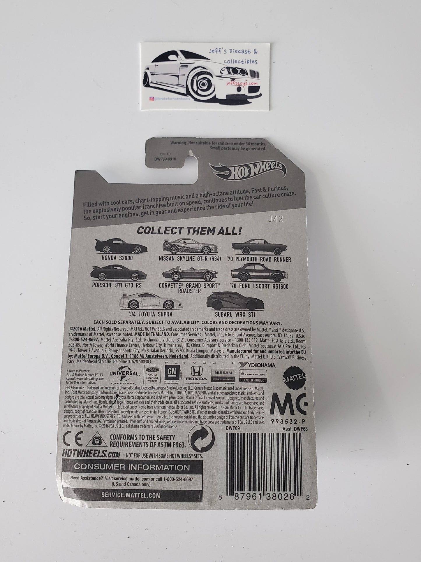 2017 Hot Wheels Fast and Furious Nissan Skyline GT-R 2/8