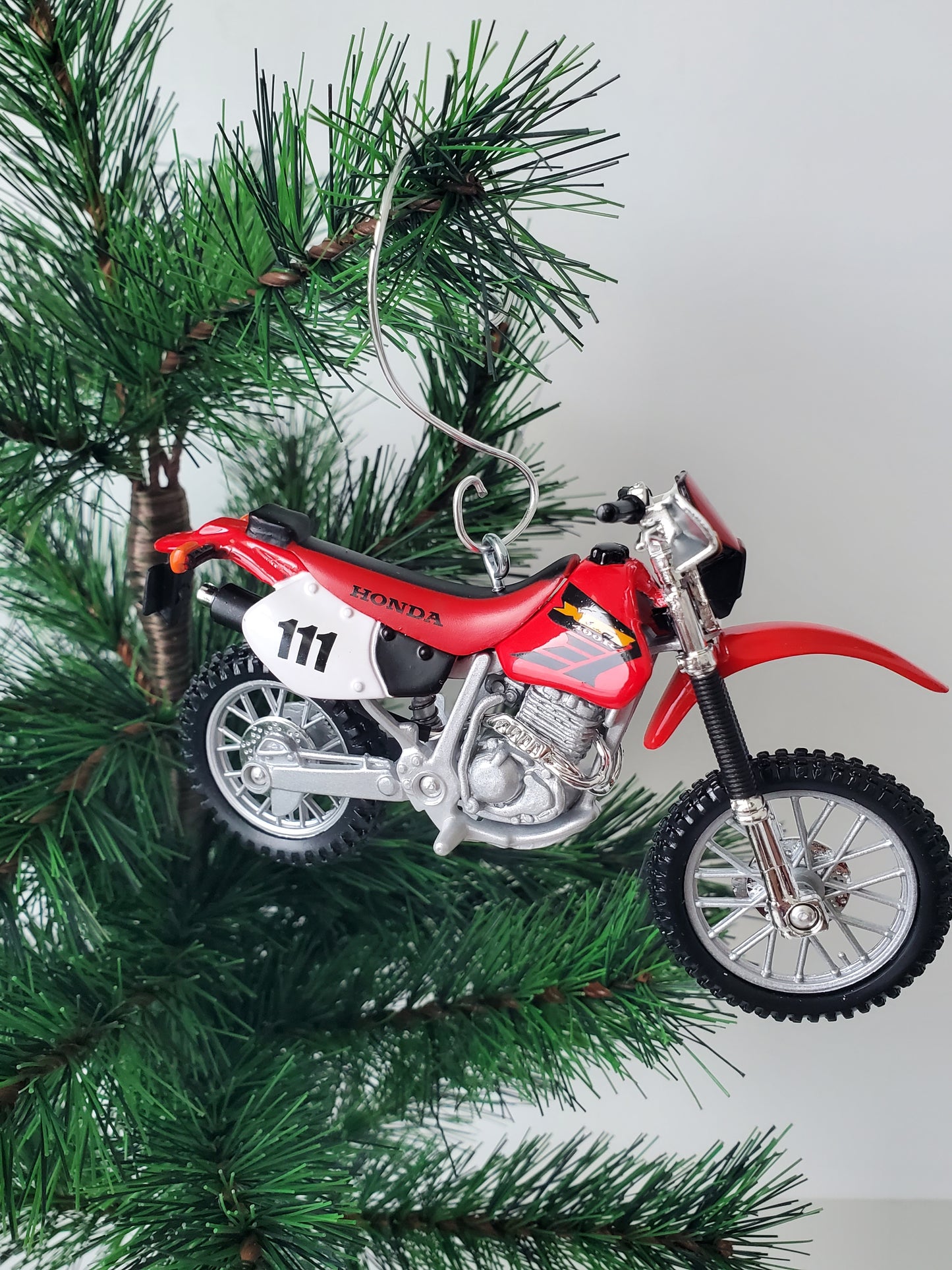 Honda XR 400r Dual Sport Dirt Bike Christmas Ornament - Custom Made