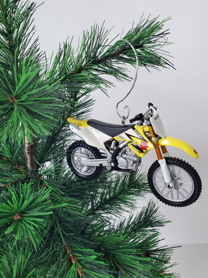Suzuki RMZ 250 Dirt Bike Christmas Ornament - Custom Made