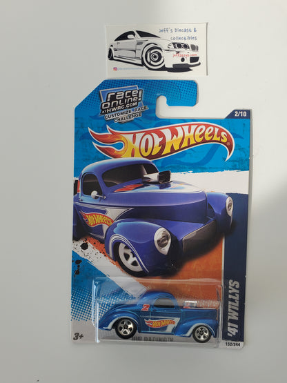2011 Hot Wheels Custom '41 Willys Coupe #152