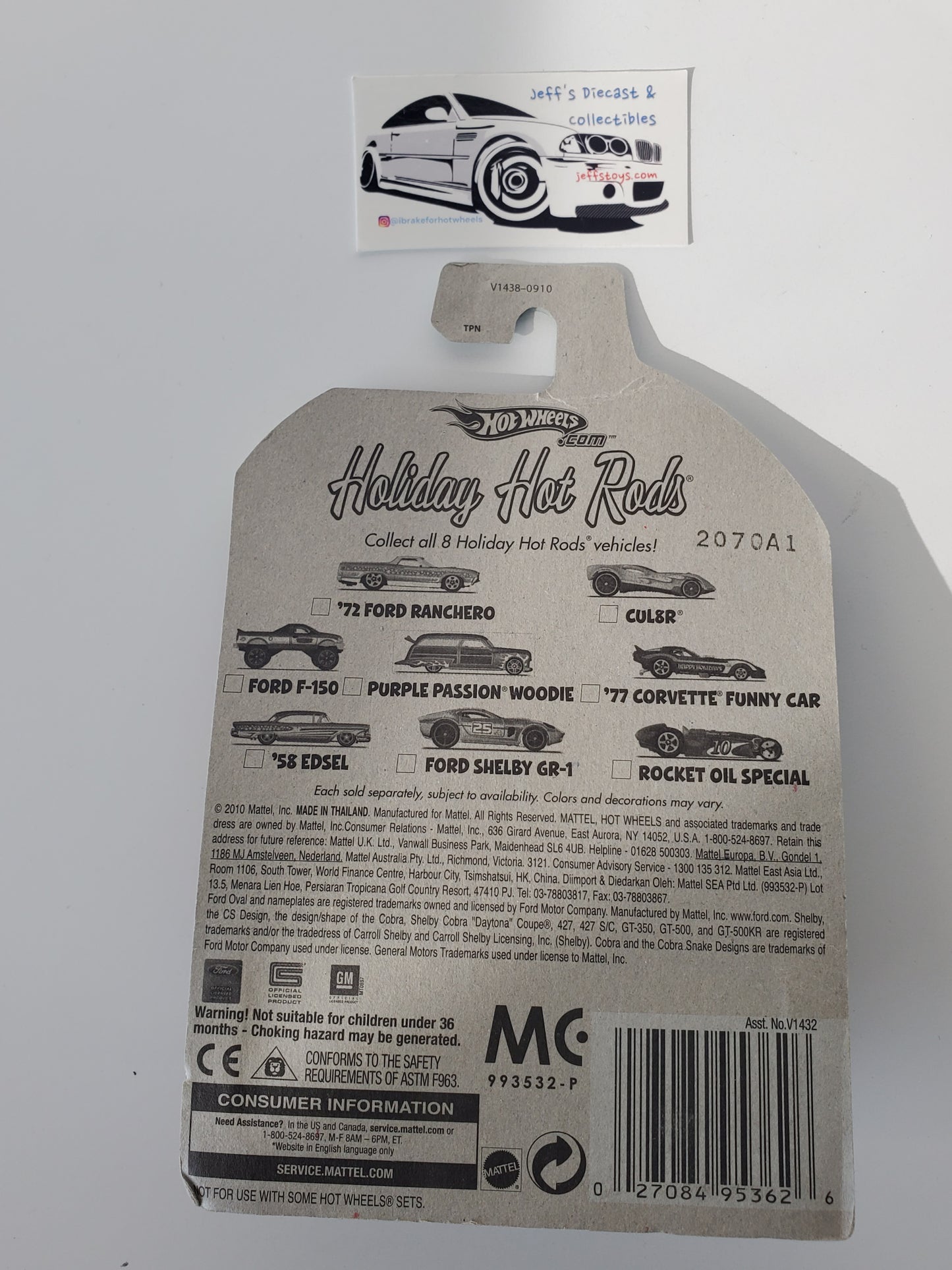 2010 Hot Wheels '58 Edsel Holiday Hot Rods