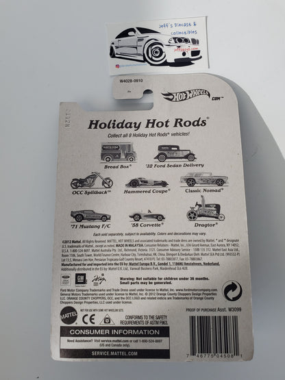 2012 Hot Wheels Holiday Hot Rods '58 Corvette *Cracked Bubble