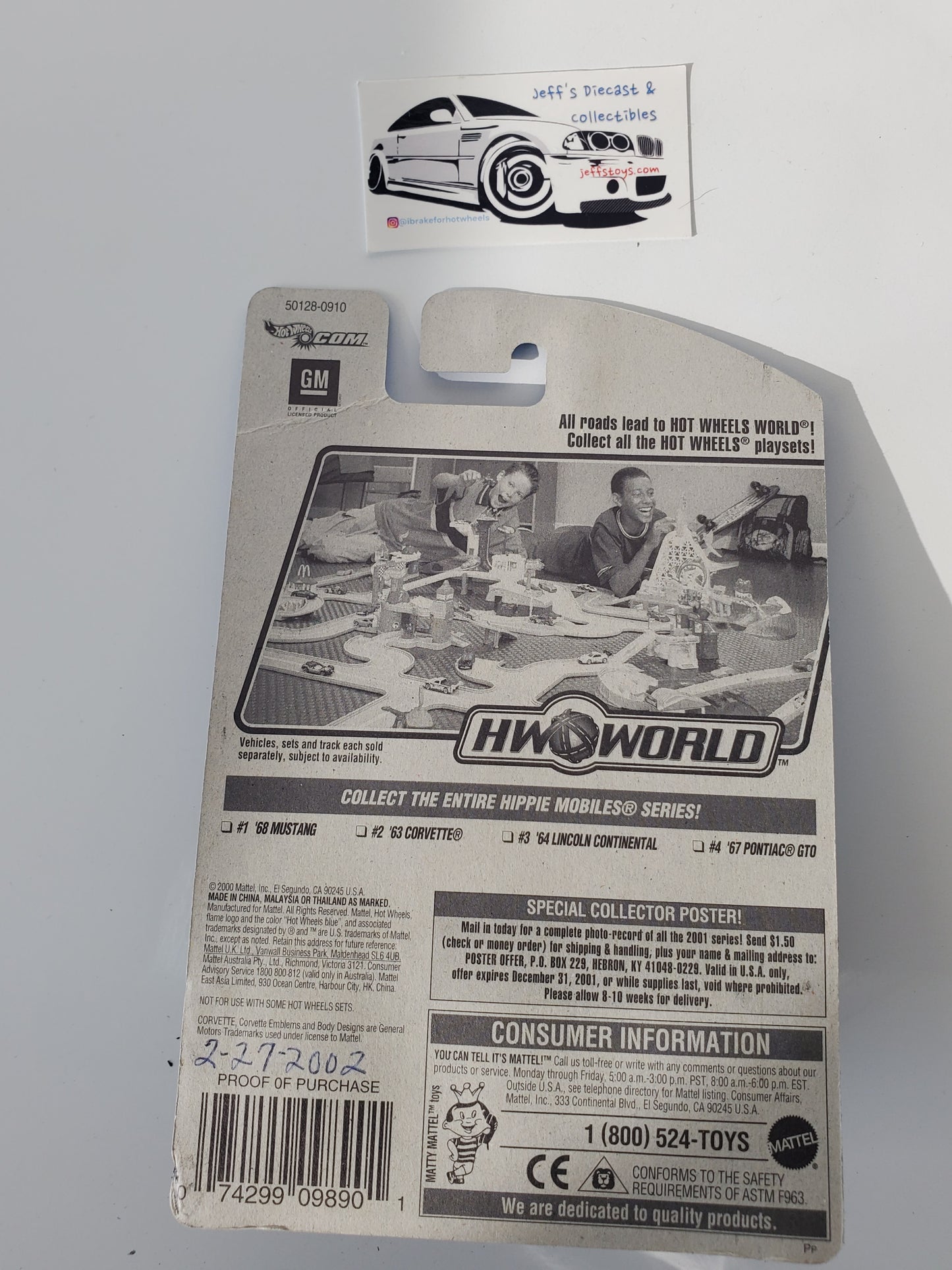 2001 Hot Wheels '63 Corvette #90