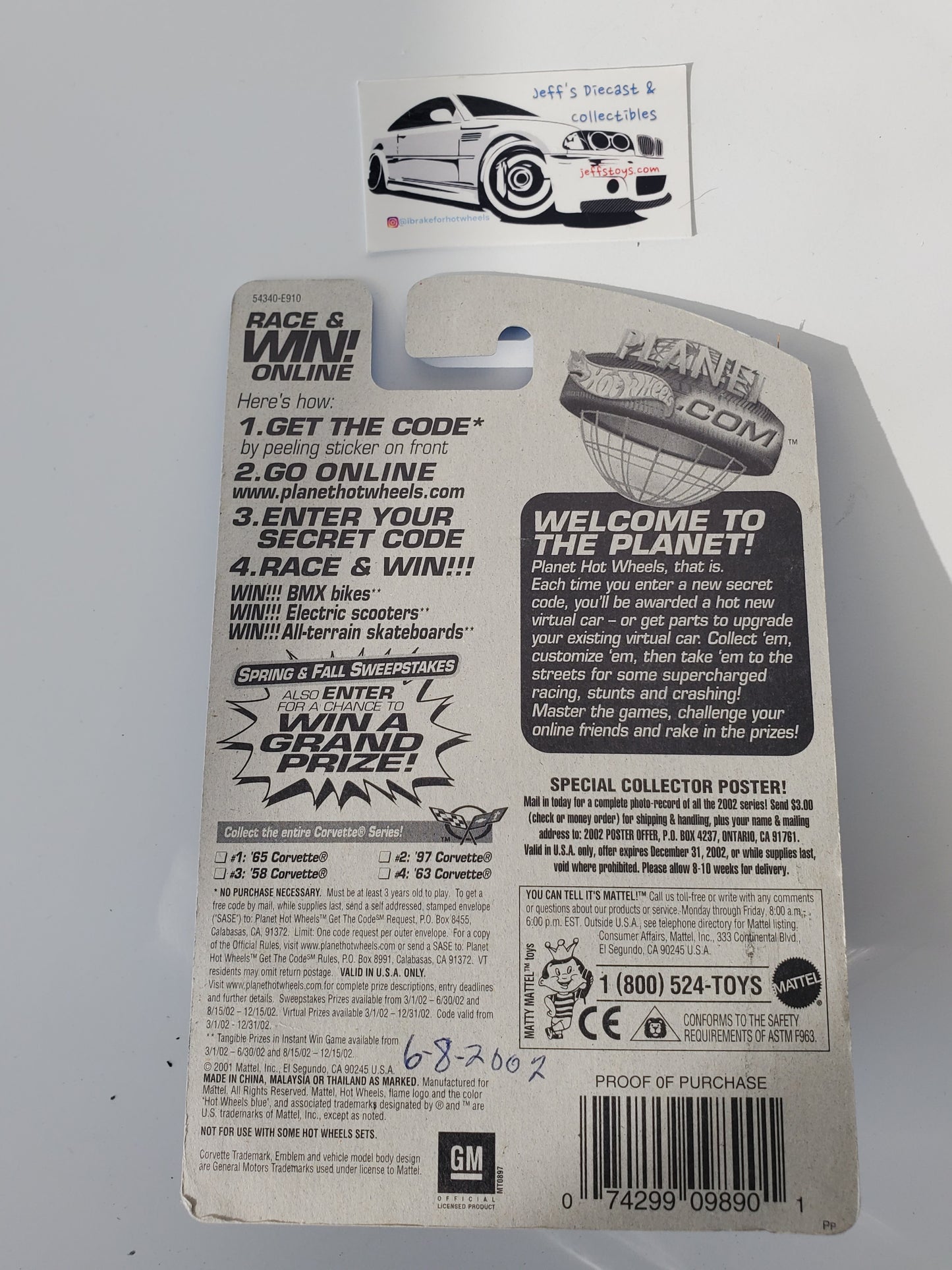 2002 Hot Wheels '63 Corvette #70