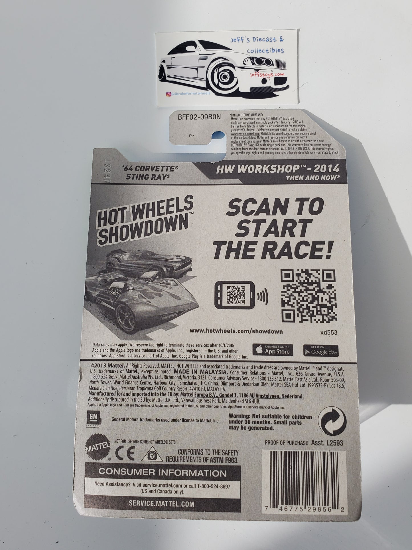 2014 Hot Wheels '64 Corvette Stingray #223 Red