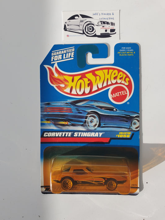 1999 Hot Wheels Corvette Stingray #1056 Yellowed Bubble