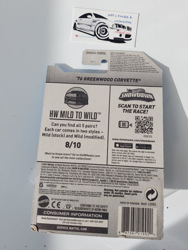 2016 Hot Wheels '76 Greenwood Corvette #63
