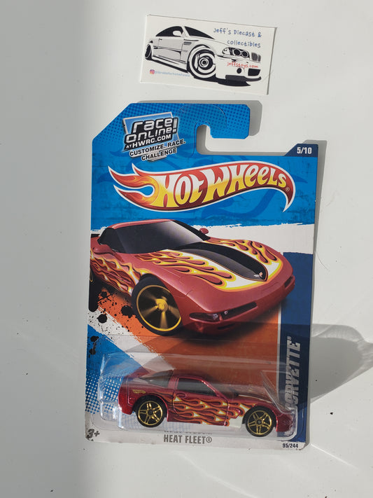 2011 Hot Wheels '97 Corvette #95 Red