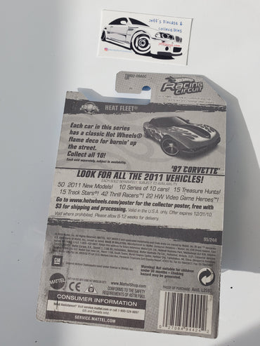 2011 Hot Wheels '97 Corvette #95 Red