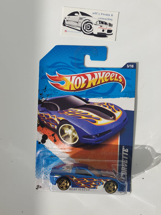 2011 Hot Wheels '97 Corvette #95 Blue
