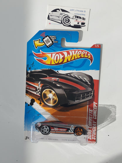 2012 Hot Wheels 2009 Corvette Stingray Concept #196