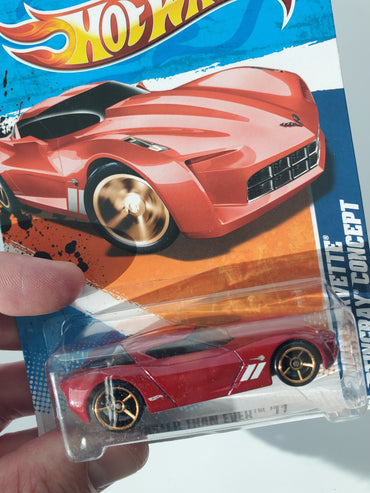 2011 Hot Wheels 2009 Corvette Stingray Concept #148 Red