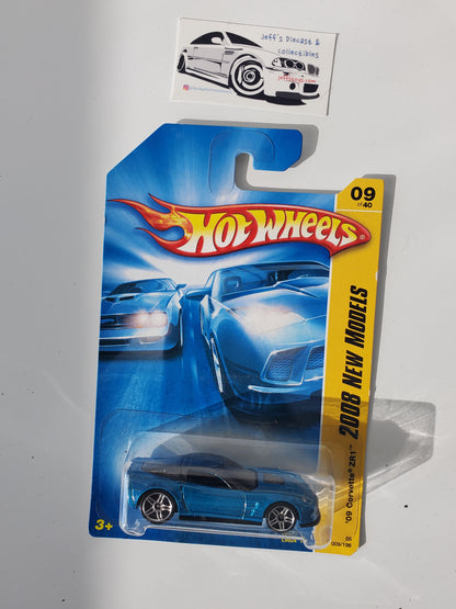 2008 Hot Wheels '09 Corvette ZR1 #9 Blue - Rare