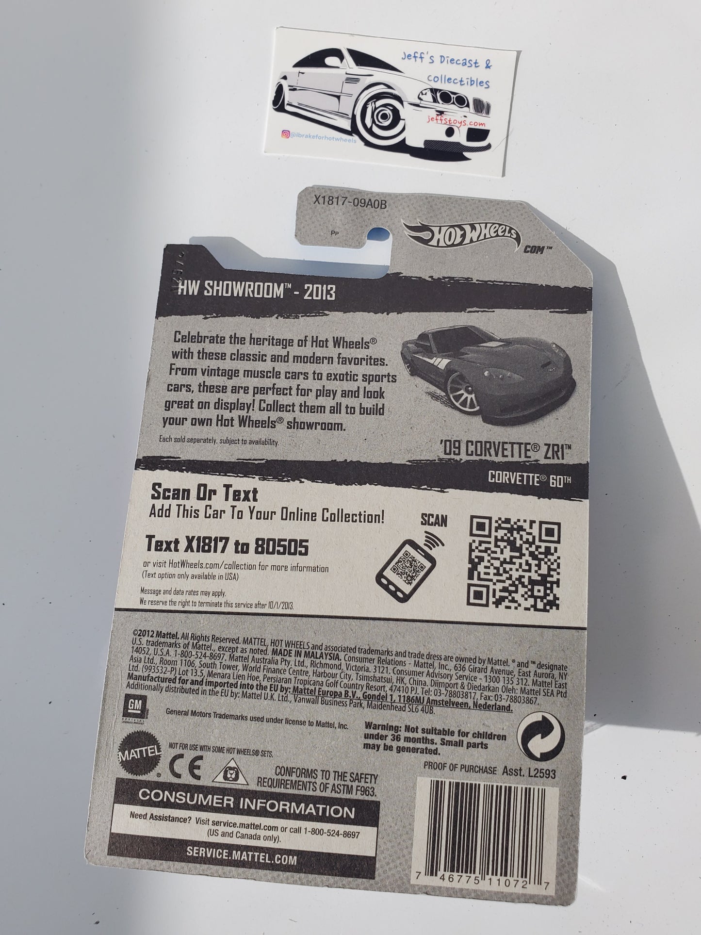 2013 Hot Wheels '09 Corvette ZR1 #202