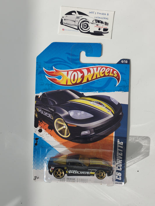2011 Hot Wheels C6 Corvette #164 Black