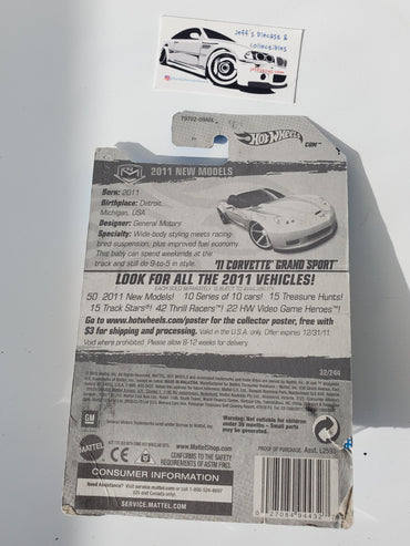 2011 Hot Wheels '11 Corvette Grand Sport #32 Yellow