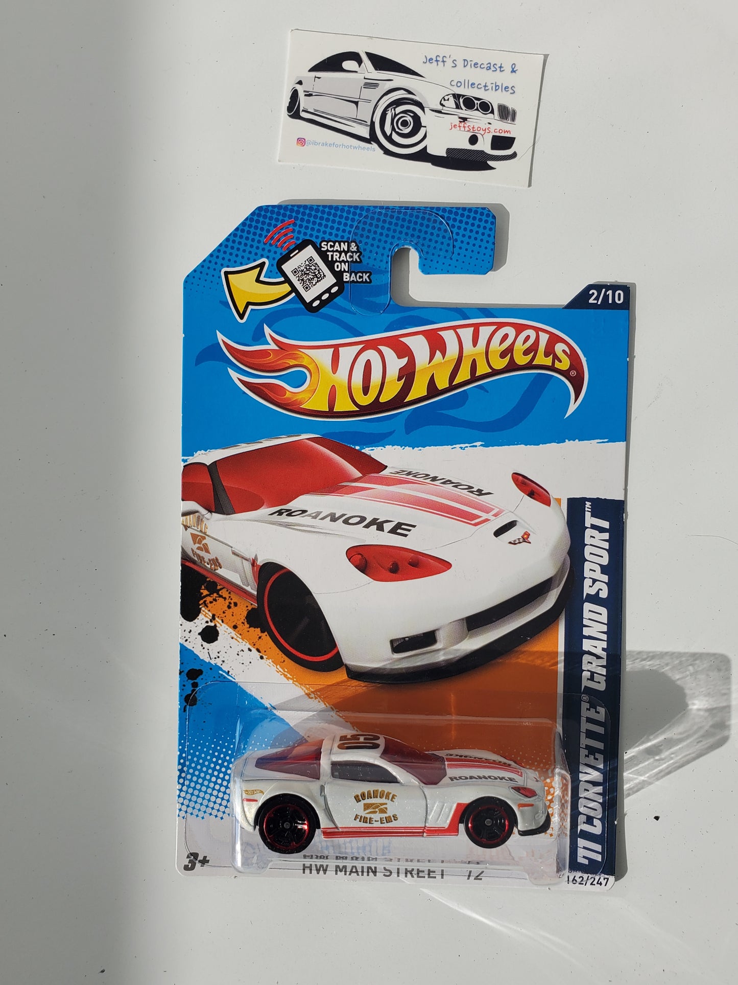 2012 Hot Wheels '11 Corvette Grand Sport #162 White