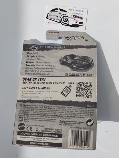 2012 Hot Wheels '12 Corvette Z06 #22