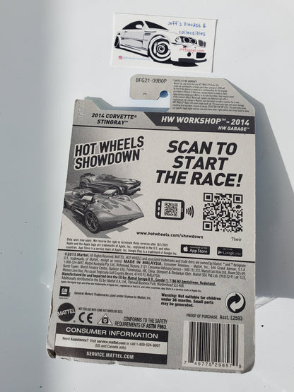 2014 Hot Wheels 2014 Corvette Stingray #207 Blue