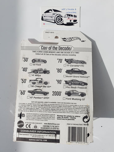 2011 Hot Wheels '77 Corvette F/C Cars of the Decades