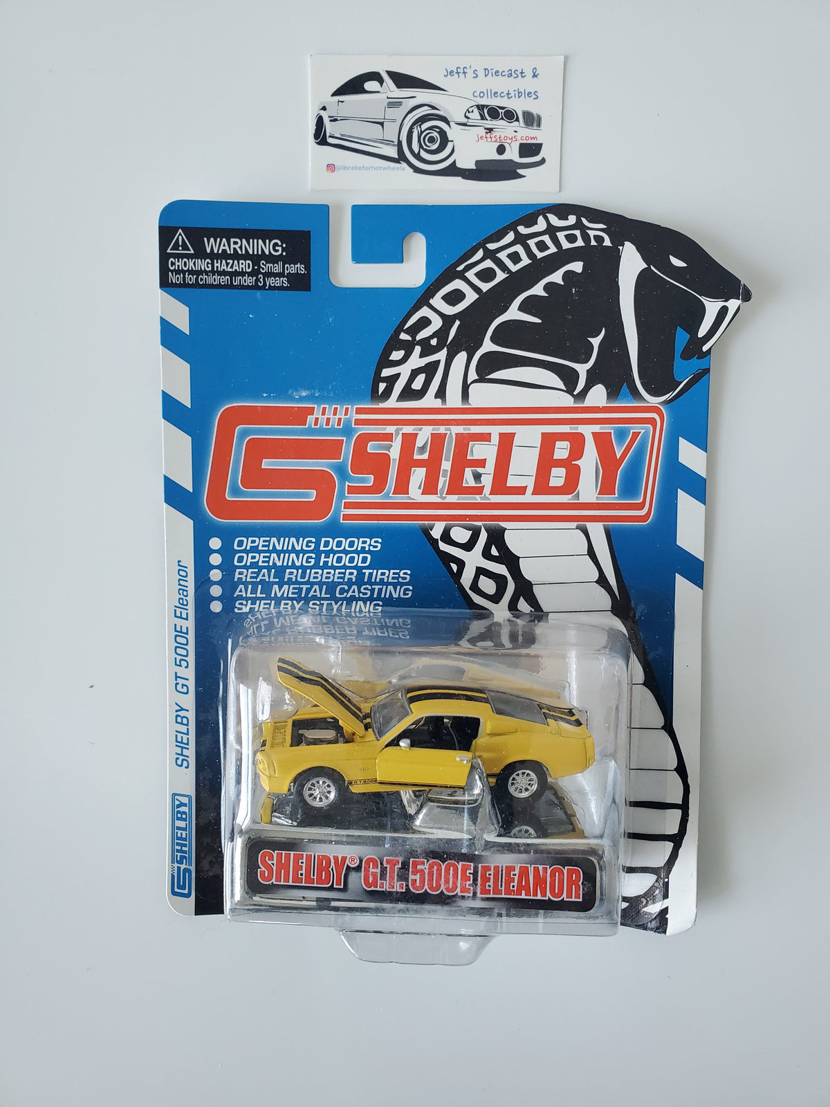 2006 Shelby Collectibles Shelby GT 500 Eleanor Yellow - 1:64 Scale