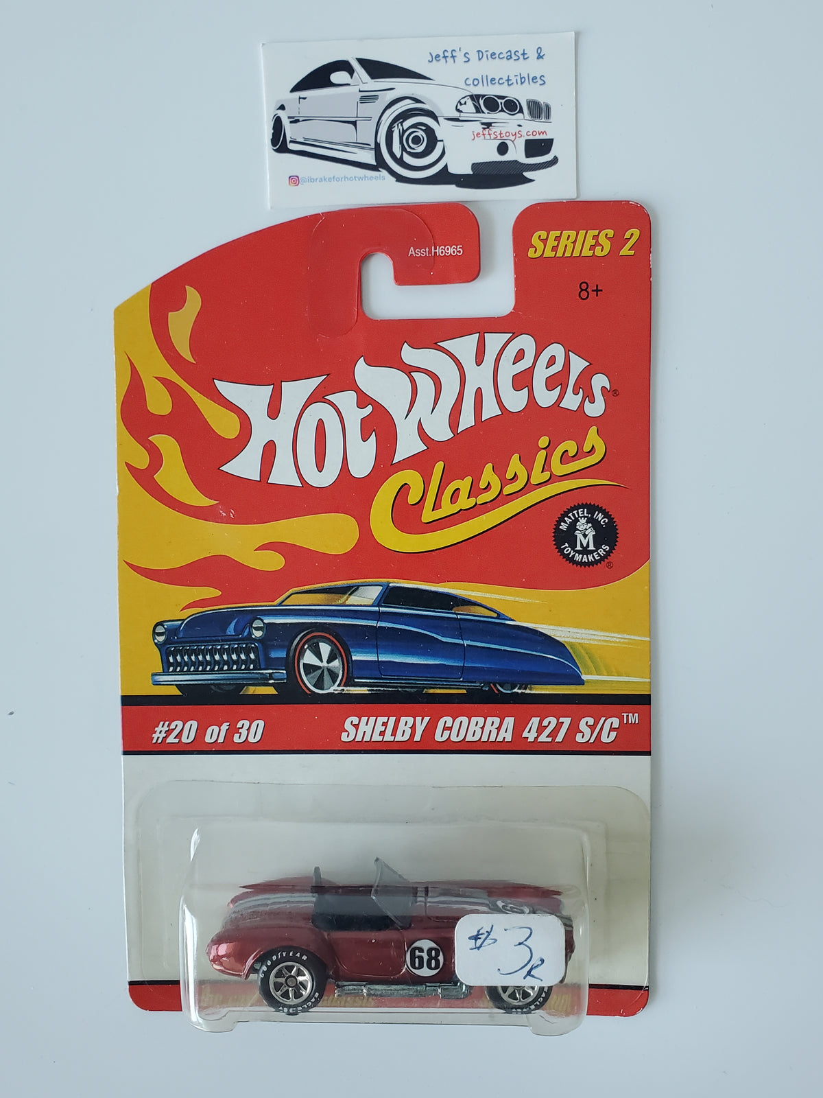 2005 Hot Wheels Classics Shelby Cobra 427 s/c Red