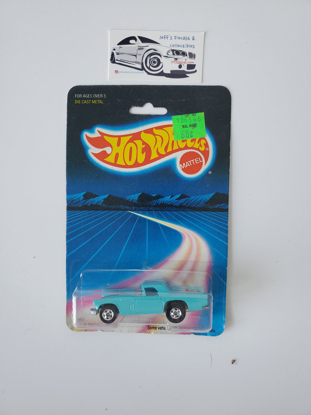 1986 Hot Wheels '57 T-Bird Teal - Hong Kong